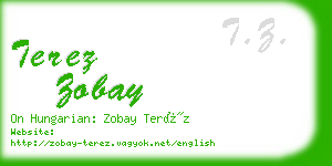 terez zobay business card